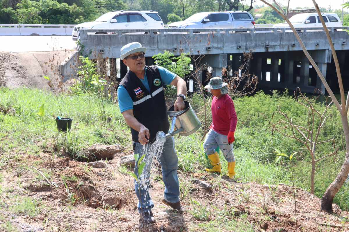 โครงการ ร่วมใจไทย ปลูกต้นไม้ เพื่อแผ่นดิน นำโดย ดร.ฐณเดช จุฑาจินดากุล นายกเทศมนตรีตำบลโคกสวาย คณะผู้บริหาร พนักงาน ลูกจ้าง ร่วมทำกิจกรรมวันต้นไม้ประจำปีของชาติ 2566 บริเวณลำห้วยบ้านห้วย วันที่ 31 พฤษภาคม 2566
